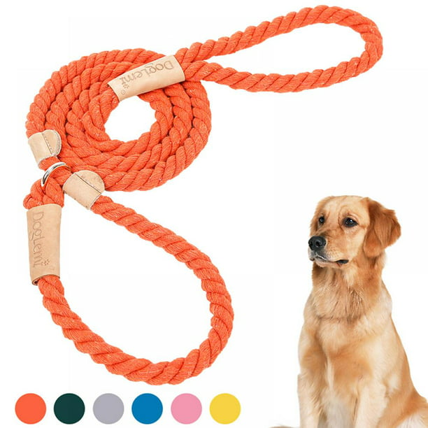 New Large Dog Strong Lead Leash Pet Adjustable Braid Traction Rope Safe Collars